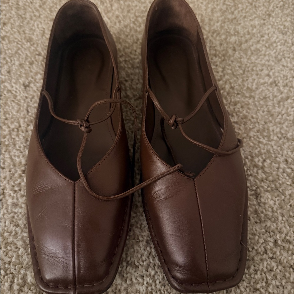 Alohas Sway Ballet Flat in Chestnut brown